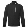 Adidas RAIN.RDY Full Zip Waterproof Golf Jacket -Ping Sales Store Adidas AW22 Rain.RDY Zip Waterproof Jacket HN4128 WJADI079 XS Black Front