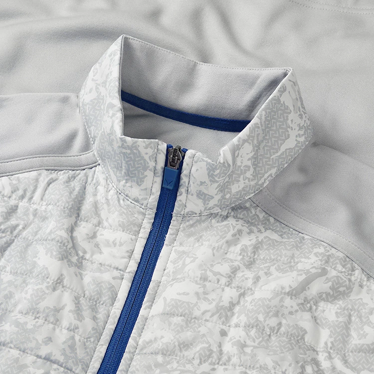 Callaway Abstract Camo Print Mixed Media Golf Wind Jacket 3 Callaway Abstract Camo Print Mixed Media Golf Wind Jacket - Image 2