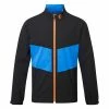 FootJoy HydroLite Waterproof Golf Jacket -Ping Sales Store FootJoy AW22 HydroLite Waterproof Jacket 88801 WJFOO099 XL Black Sapphire Orange Front
