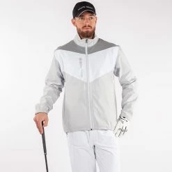 Galvingreen Galvin Green Armstrong Waterproof Golf Jacket 11 Galvingreen Galvin Green Armstrong Waterproof Golf Jacket -Ping Sales Store Galvin Green SS22 Armstrong Waterproof Jacket G120207 Code WJGAL419 M Grey White Model 1