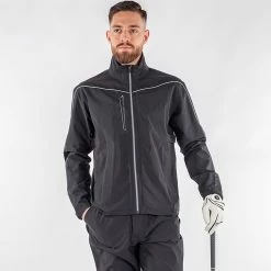 Galvingreen Galvin Green Armstrong Waterproof Golf Jacket -Ping Sales Store Galvin Green SS22 Armstrong Waterproof Jacket G120277 WJGAL433 Black Sharkskin Model 1