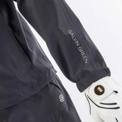 Galvingreen Galvin Green Armstrong Waterproof Golf Jacket -Ping Sales Store Galvin Green SS22 Armstrong Waterproof Jacket G120277 WJGAL433 Black Sharkskin Model 5