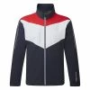 Galvingreen Galvin Green Armstrong Waterproof Golf Jacket -Ping Sales Store Galvin Green SS22 Galvin Green SS22 Armstrong Waterproof Jacket G120232 Code WJGAL421 M Navy White Red Front