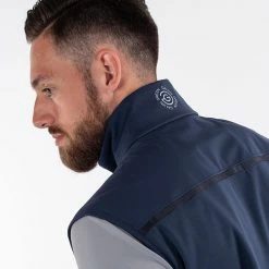 Galvingreen Galvin Green Lion Interface-1 Golf Wind Vest -Ping Sales Store Galvin Green SS22 Lion Full Zip Windproof Bodywarmer G122433 Code WTGAL192 M Navy model 2