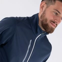 Galvingreen Galvin Green Lyle Interface-1 Golf Wind Jacket -Ping Sales Store Galvin Green SS22 Lyle Full Zip Windproof Jacket G122133 Code WTGAL189 M Navy White Model 2