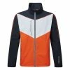 Galvingreen Galvin Green Armstrong Waterproof Golf Jacket -Ping Sales Store Galvin Green SS23 Armstrong G120253 Waterproof Jacket WJGAL440 S Navy Orange White Front