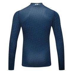 Jlindeberg J.Lindeberg Aello Print Golf Base Layer -Ping Sales Store J. Lindeberg GMJT06853 O459 M Aello Soft Compression Print BLLIN009 Nautical Blue Bridge Monogram Back