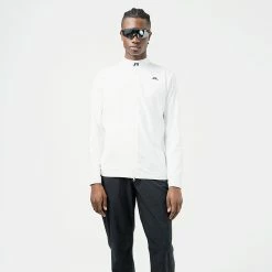 Jlindeberg J.Lindeberg KV Hybrid Golf Wind Jacket -Ping Sales Store J.Lindeberg AW22 KV Hybrid Jacket GMOW05623 0000 WTLIN039 White Model 1