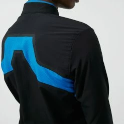 Jlindeberg J.Lindeberg KV Hybrid Golf Wind Jacket -Ping Sales Store J.Lindeberg SS22 KV Hybrid Golf Jacket GMOW05623 9999 Code WTLIN018 M Black Skydiver Model 2