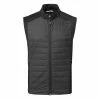 Jlindeberg J.Lindeberg Kenny Hybrid Thermal Golf Wind Vest -Ping Sales Store J.Lindeberg AMOW08166 9999 M Kenny Hybrid Vest Black WTLIN037 Front