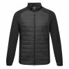 Jlindeberg J.Lindeberg Kenny Hybrid Thermal Golf Wind Jacket -Ping Sales Store J.Lindenberg Kenny Hybrid Jacket AMOW08165 9999 WTLIN042 Black Front