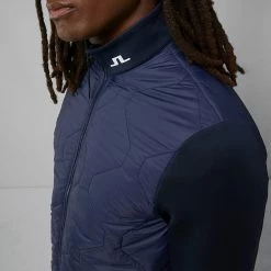 Jlindeberg J.Lindeberg Quilt Hybrid Thermal Golf Wind Jacket -Ping Sales Store J.Lindenberg Quilt Hybrid Jacket AMOW07063 6855 WTLIN045 JL Navy Model 2