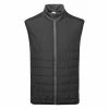 Ping Arlo Thermal Golf Wind Vest -Ping Sales Store Ping AW22 Arlo Quilted Hybrid Vest PO3544 B3ES WTPIN066 Black Asphalt Front