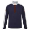Sunderland Nevada 1/2 Zip Golf Wind Top 1 Sunderland Nevada 1/2 Zip Golf Wind Top -Ping Sales Store Sunderland AW22 Nevada Windshirt SUNMW86 Nev WTSUN051 XXL Navy Silver Marl Lava Front