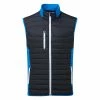 Sunderland Anton Padded Thermal Golf Wind Vest -Ping Sales Store Sunderland AW21 Anton Padded Wind Vest SUNMC82 ANT Code WTSUN049 M Black Lightning Blue White Front