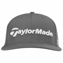 TaylorMade Tour Flatbill Golf Cap -Ping Sales Store TaylorMade 2023 Tour Flatbill Golf Cap Charcoal 3