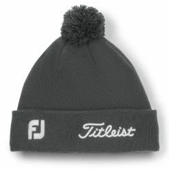 Titleist Tour Pom Pom Golf Beanie 9 Titleist Tour Pom Pom Golf Beanie -Ping Sales Store Titleist Tour Pom Pom Golf Beanie Charcoal White 4