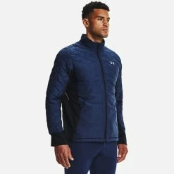 Underarmour Under Armour CG Reactor Golf Wind Jacket -Ping Sales Store Under Armour AW21 CG Reactor Thermal Wind Jacket 1364642 408 Code WTUND083 Academy Black model 1