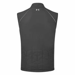 Underarmour Under Armour CG Reactor Golf Wind Vest -Ping Sales Store Under Armour AW22 CG Reactor VLAP Golf Vest Wind Top 1376336 001 WTUND101 BlackReflective Back
