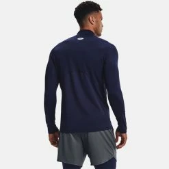Underarmour Under Armour ColdGear Armour Mock Fitted Golf Base Layer 13 Underarmour Under Armour ColdGear Armour Mock Fitted Golf Base Layer -Ping Sales Store Under Armour AW21 Armour Fitted Base Layer 1366066 410 Code BLUND030 M Midnight Navy White Model 3