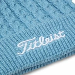 Titleist Cable Knit Pom Pom Golf Beanie -Ping Sales Store cableknitpombeanieskywhite2