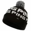 Ping Logo II Bobble Golf Beanie -Ping Sales Store logoiibobblehatblackwhite1